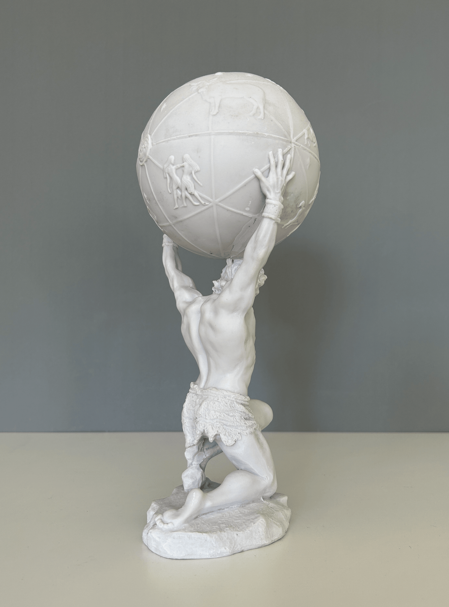 Titan Atlas Bust Statue, 32 cm / 12"