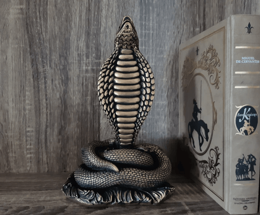 Cobra Statue, Snake Sculpture, 23 cm / 9"