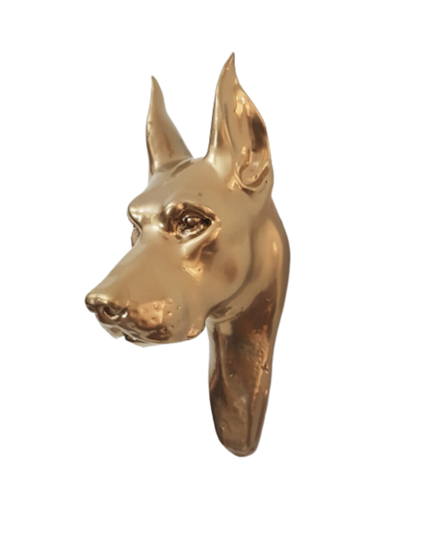 Doberman Head Wall Sculpture, 29 cm / 11.4"