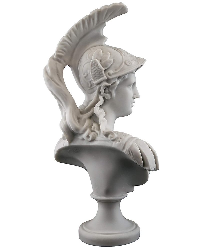 Athena Bust Statue - Goddess of War, 33 cm / 13"