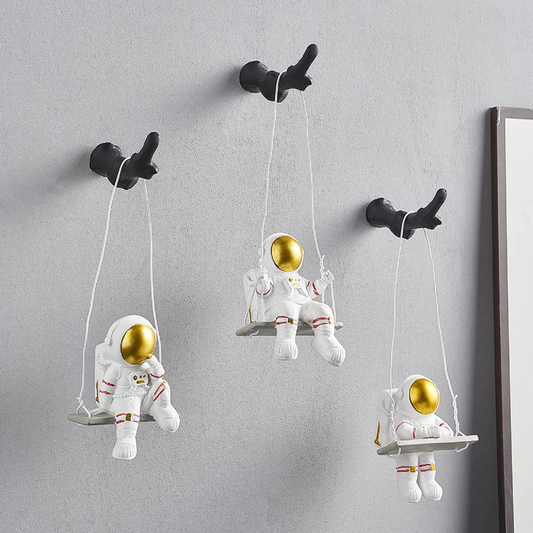 Astronaut Swing Wall Decor, Space Wall Art