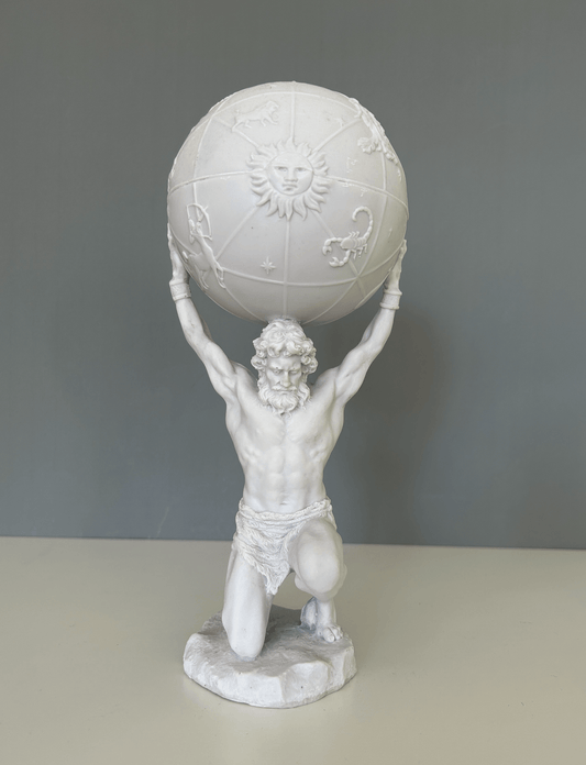 Titan Atlas Bust Statue, 32 cm / 12"