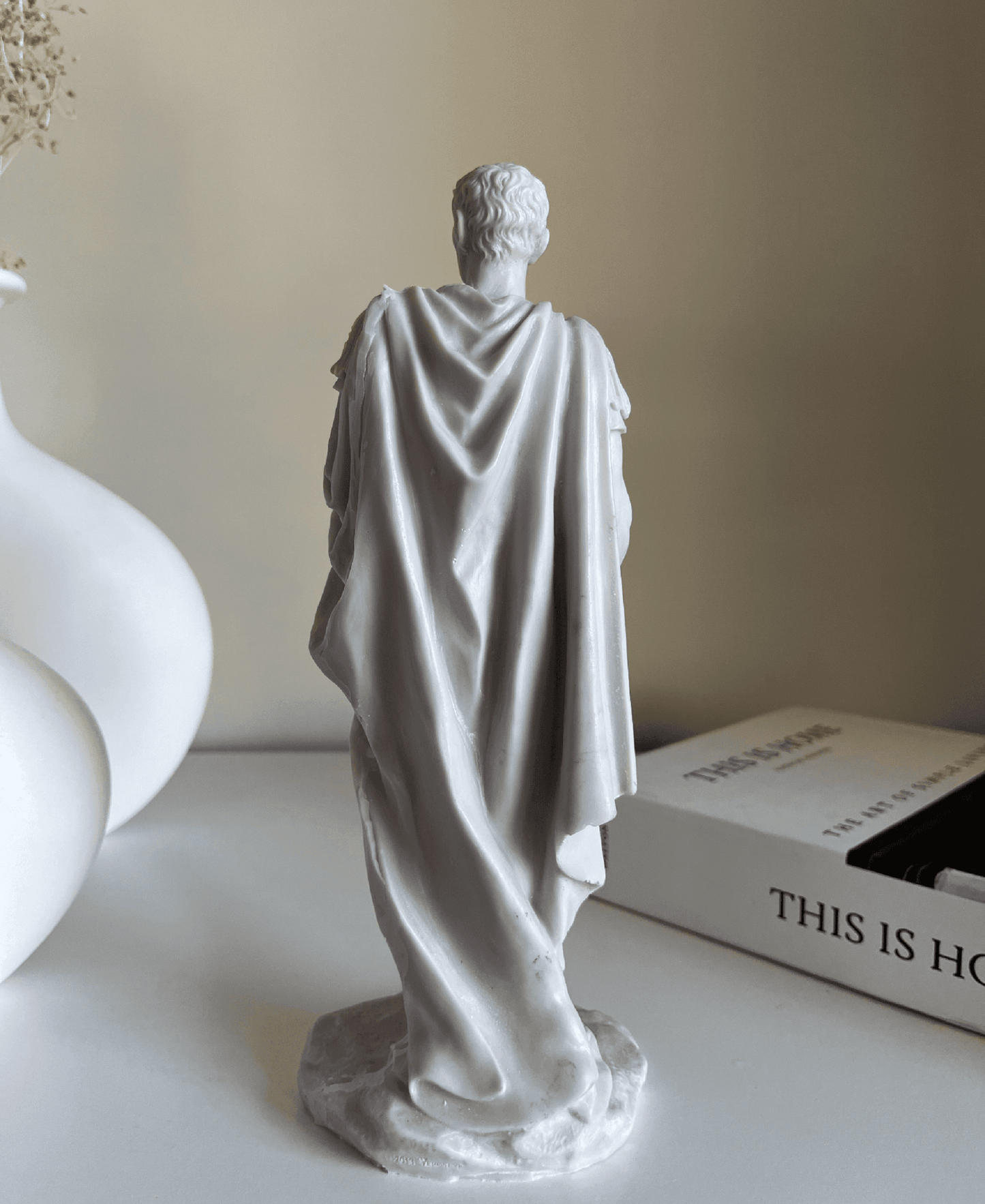 Gaius Julius Caesar Bust Statue - Roman Emperor, 20 cm / 10"