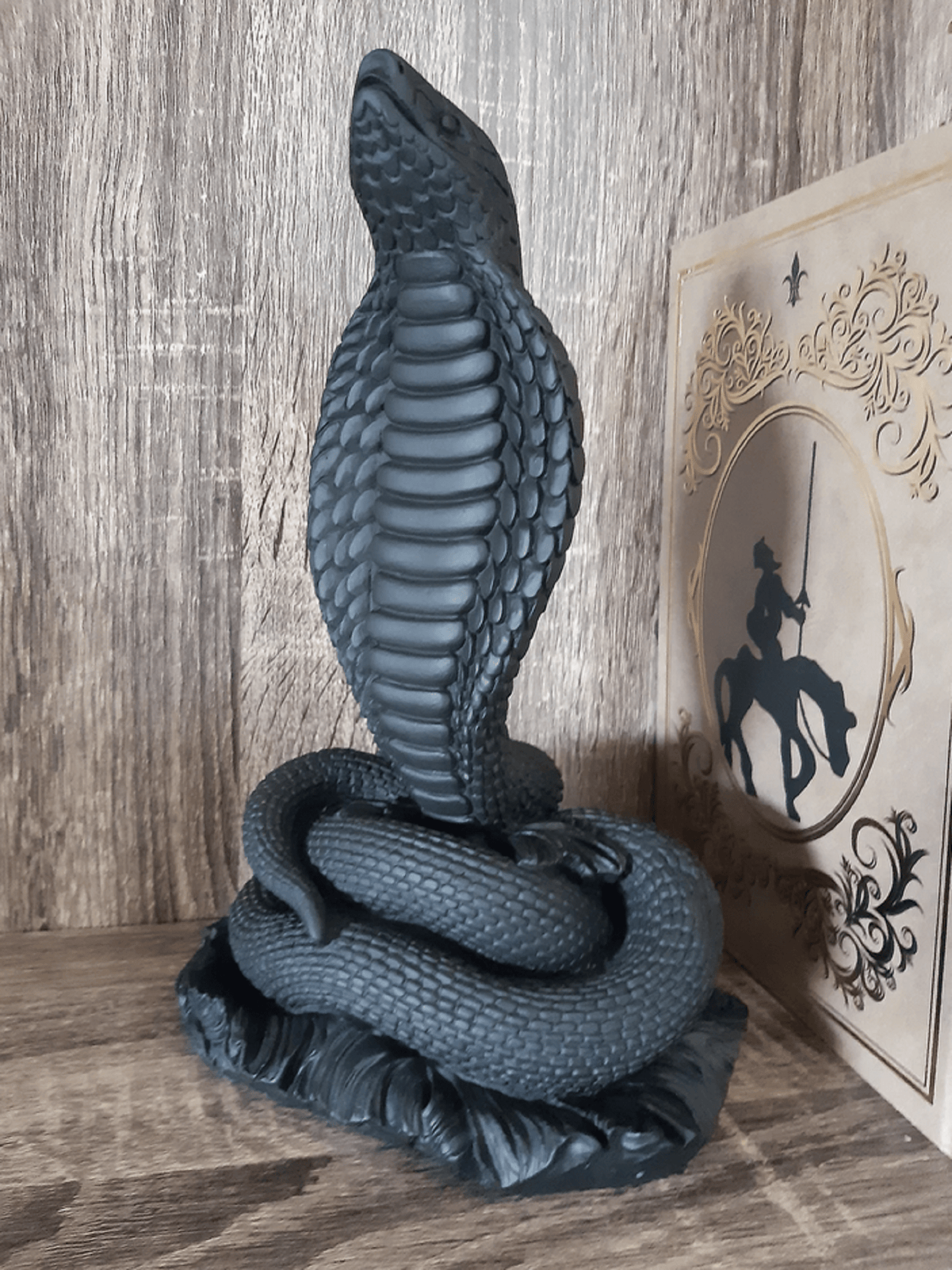 Cobra Statue, Snake Sculpture, 23 cm / 9"