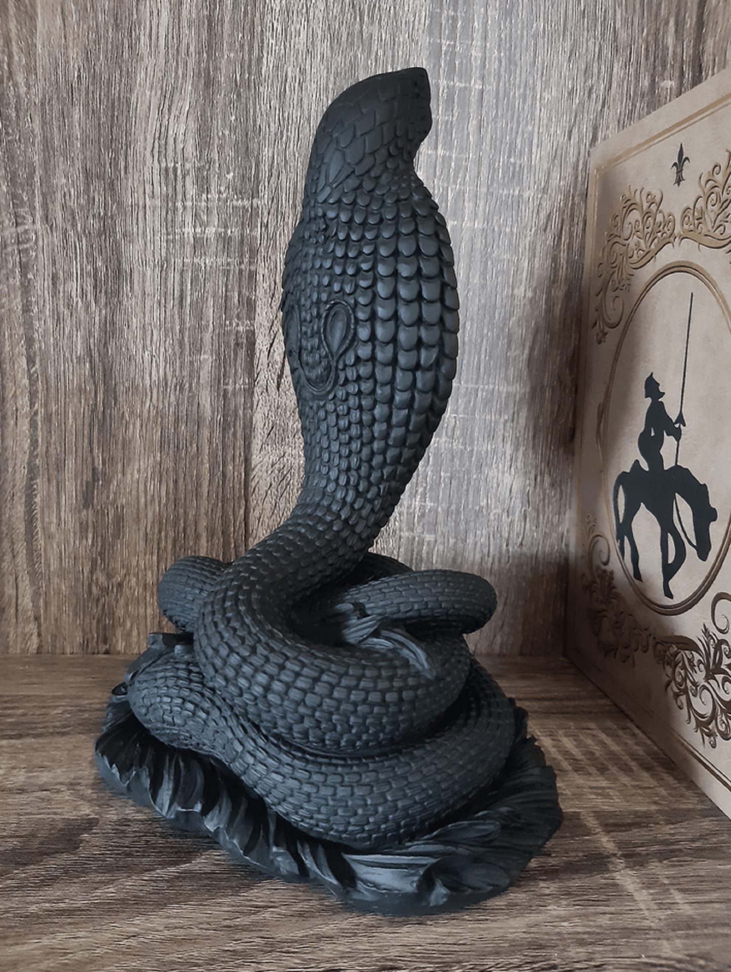 Cobra Statue, Snake Sculpture, 23 cm / 9"