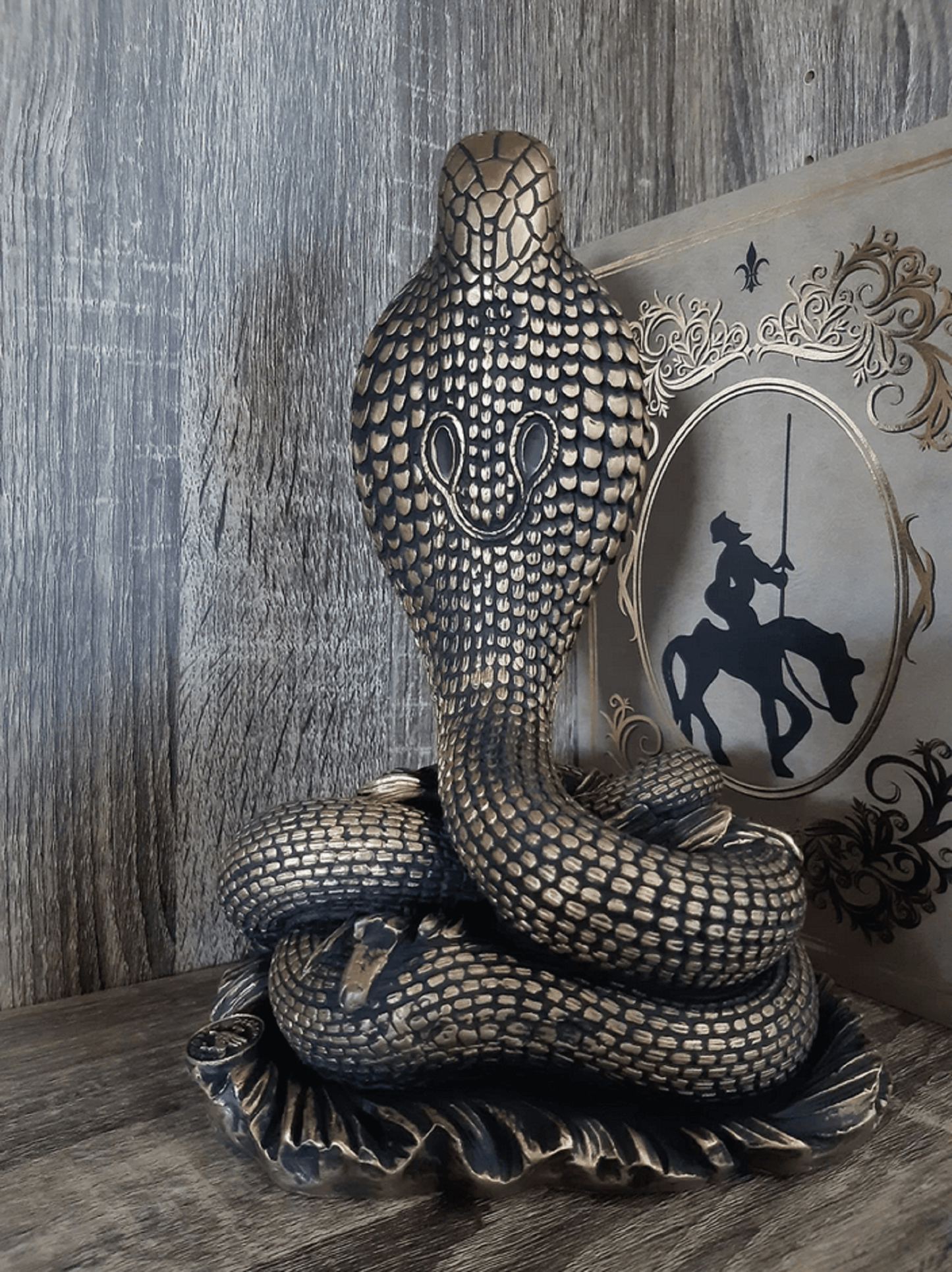 Cobra Statue, Snake Sculpture, 23 cm / 9"