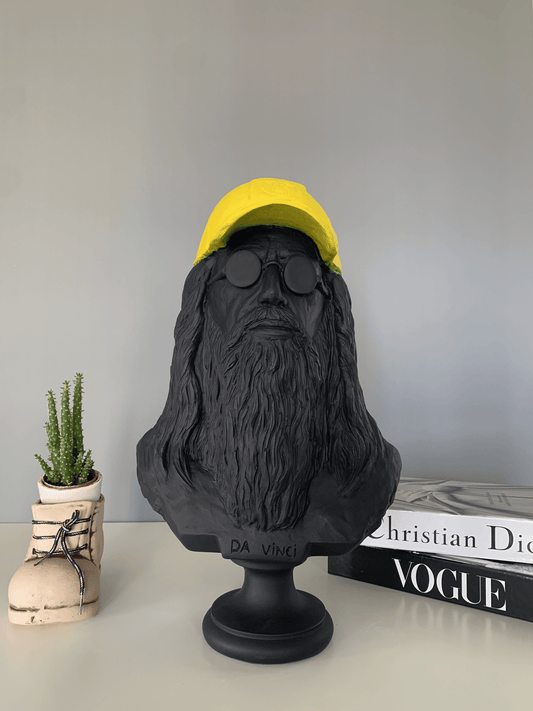 Da Vinci Bust Statue, 44 cm / 17.4"