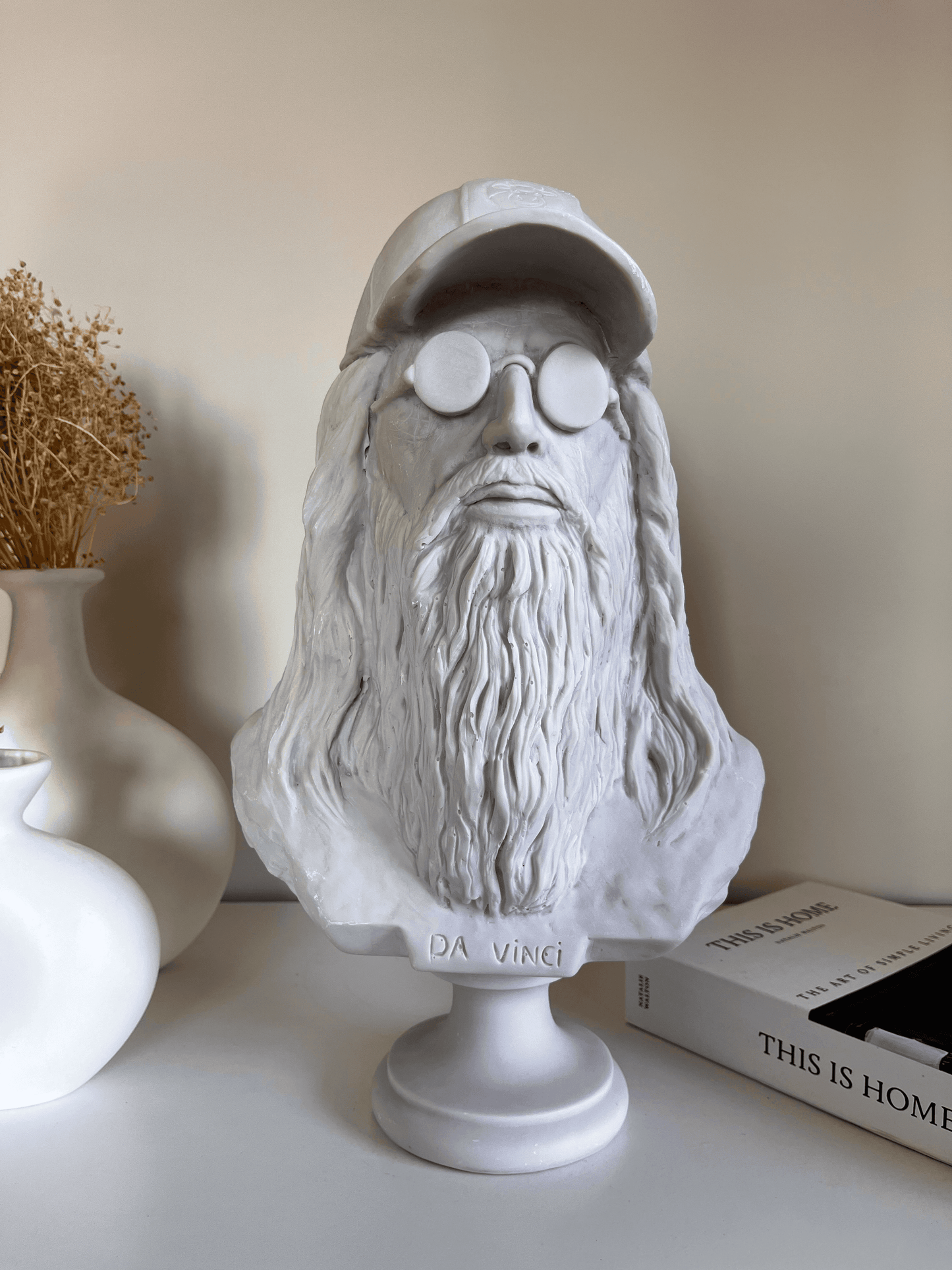 Da Vinci Bust Statue, 44 cm / 17.4"