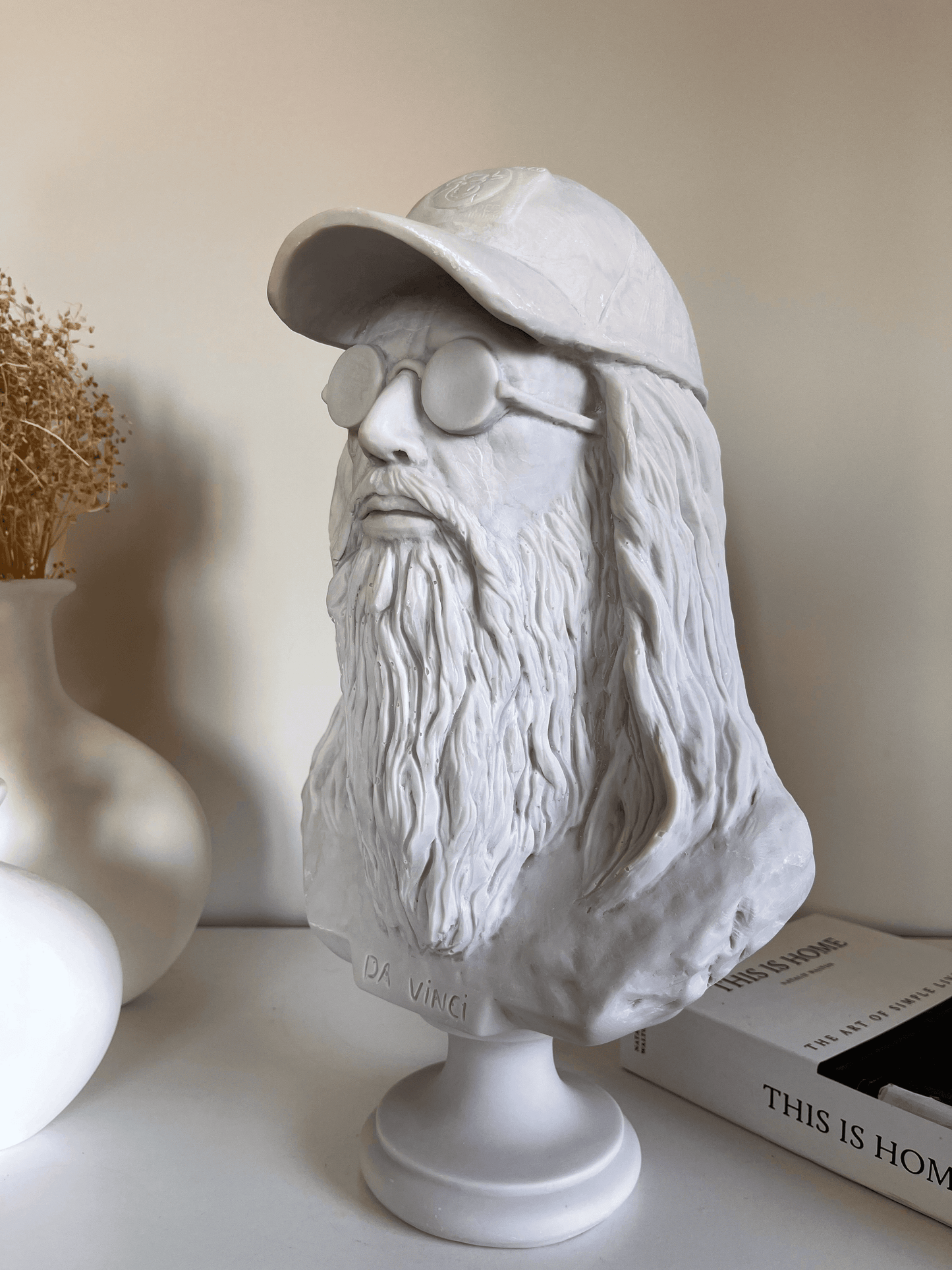 Da Vinci Bust Statue, 44 cm / 17.4"