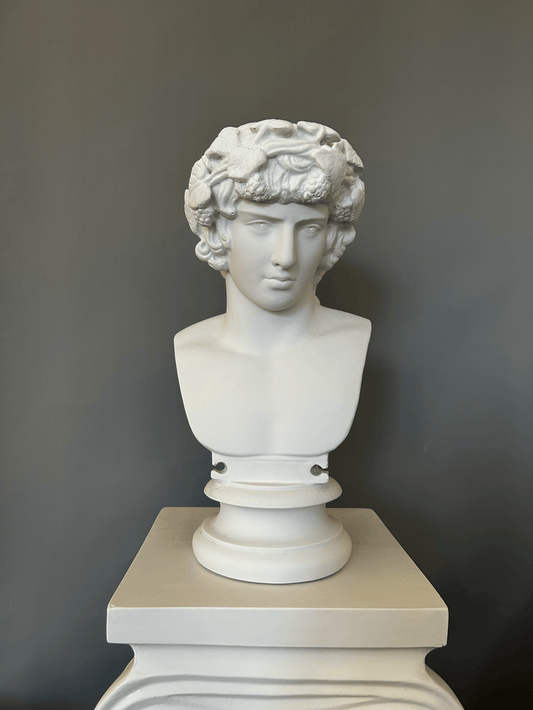 Dionysus Bust Statue - God of Wine, 40 cm /15.5"