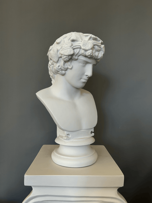 Dionysus Bust Statue - God of Wine, 40 cm /15.5"