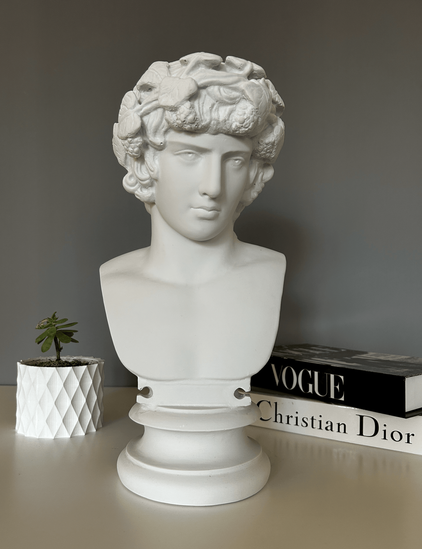 Dionysus Bust Statue - God of Wine, 40 cm /15.5"