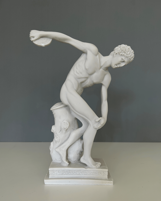 Discus Thrower Bust Statue, Discobolos, 30 cm / 12"