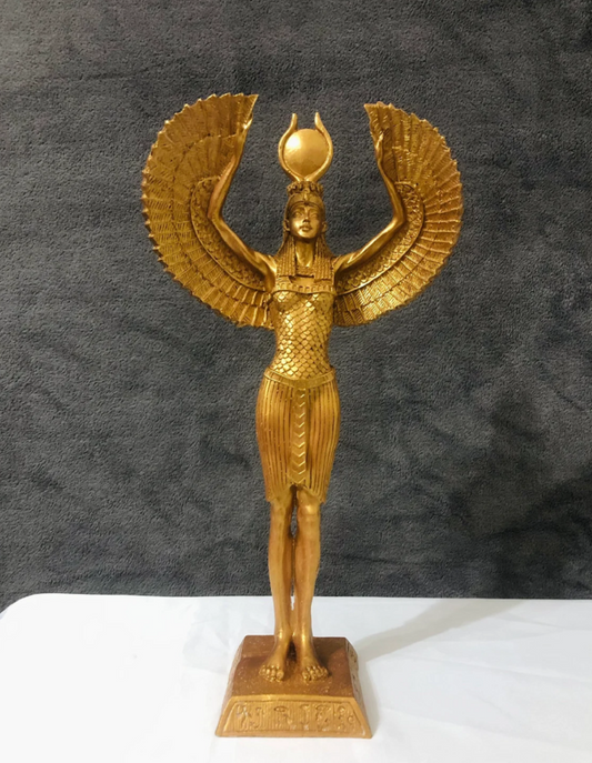 Egyptian Goddess Isis Statue, 34 cm / 13.4"