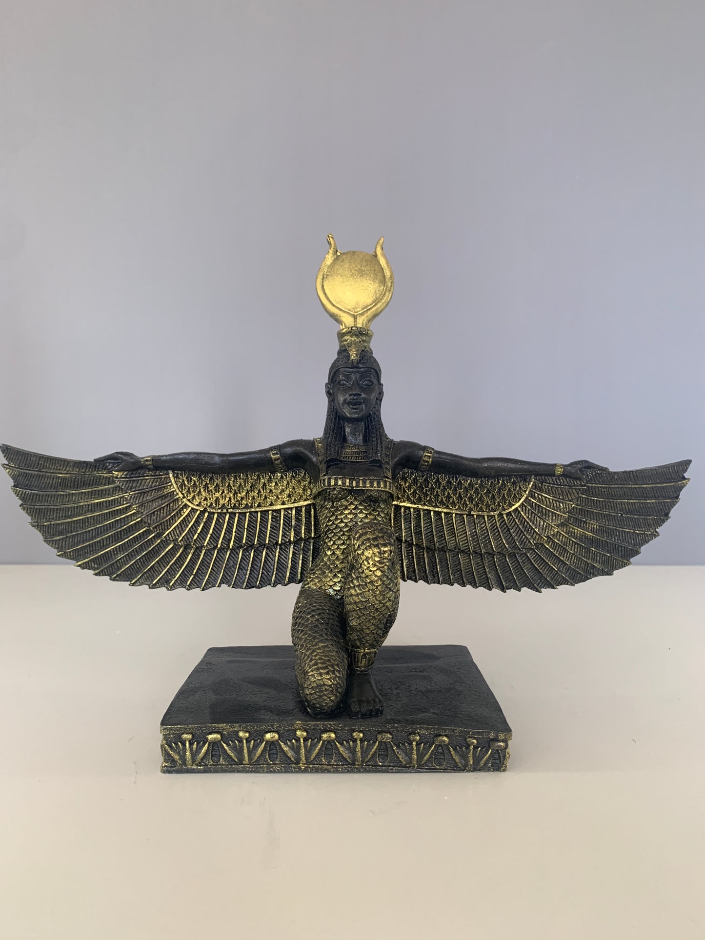 Egyptian Goddess Isis Wings Statue, 31 cm / 12.2"