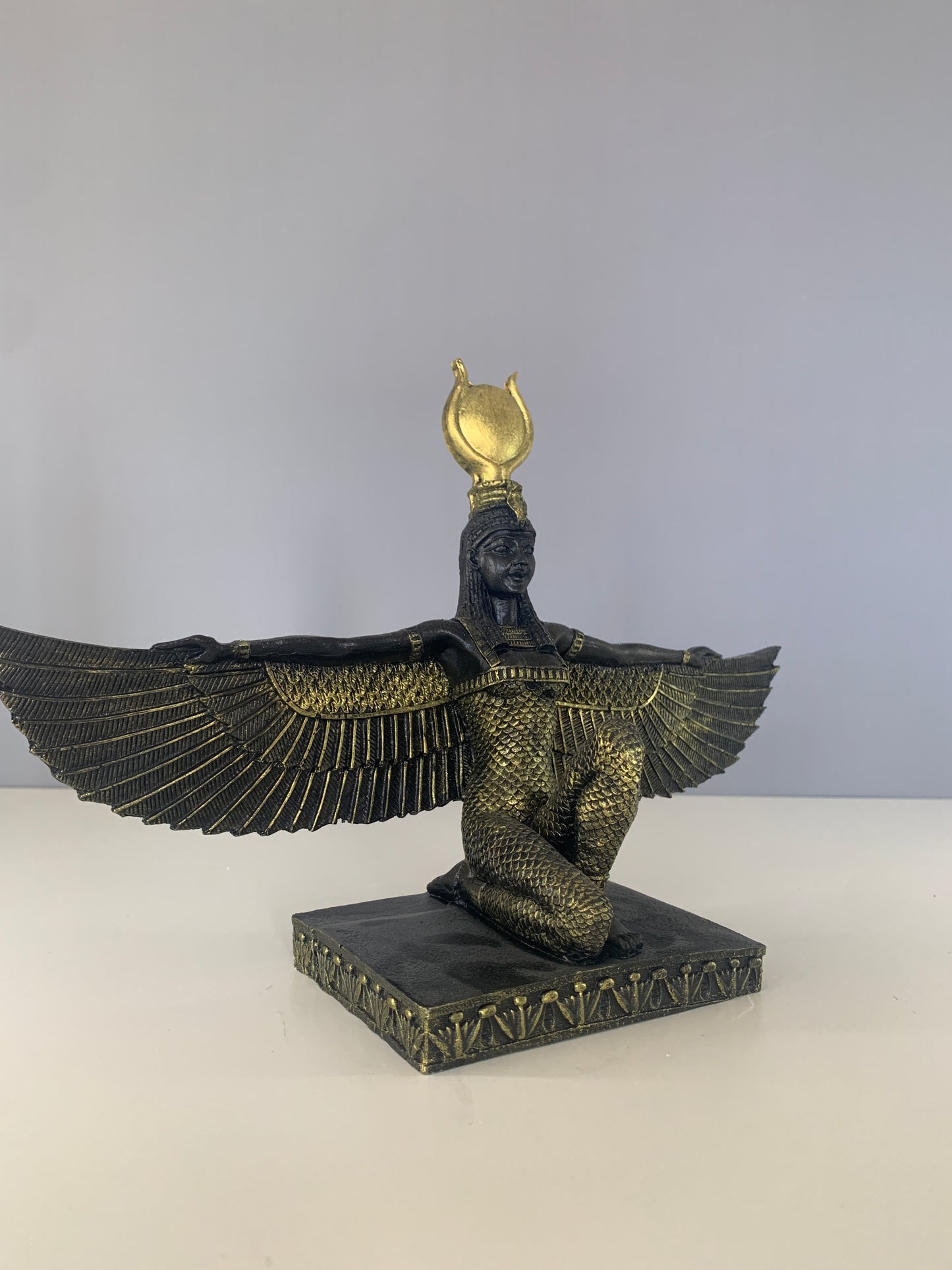 Egyptian Goddess Isis Wings Statue, 31 cm / 12.2"