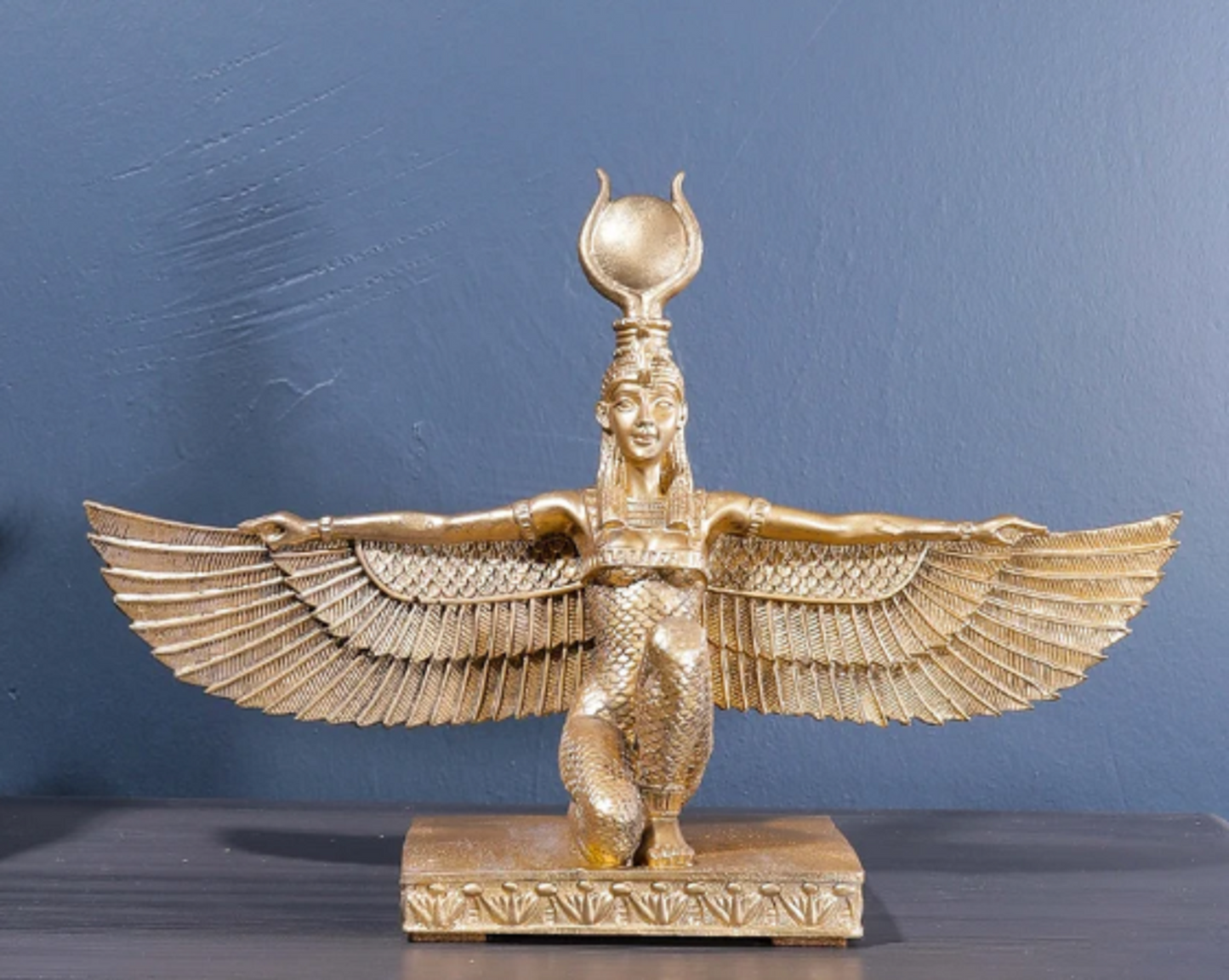 Egyptian Goddess Isis Wings Statue, 31 cm / 12.2"