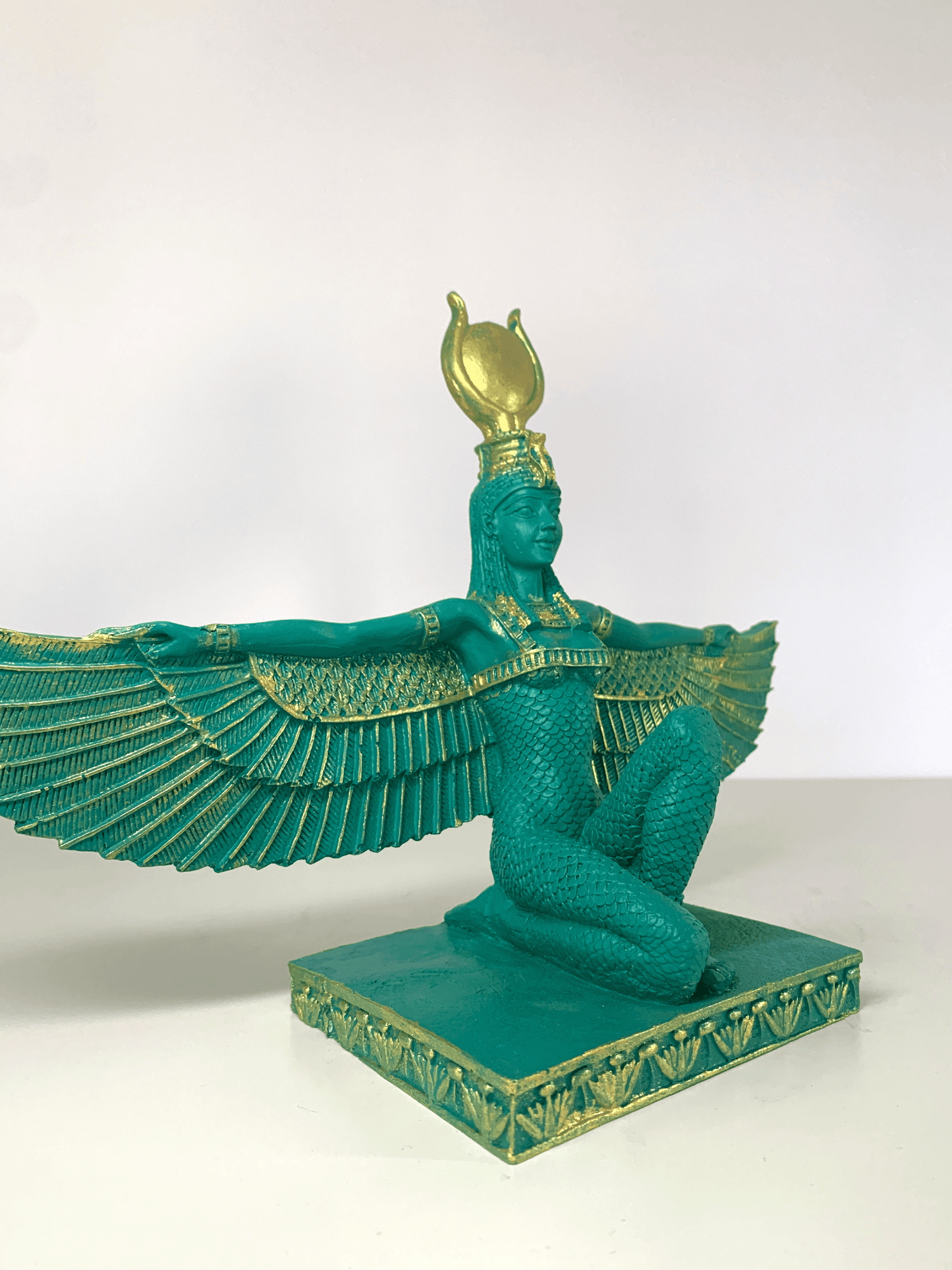 Egyptian Goddess Isis Wings Statue, 31 cm / 12.2"