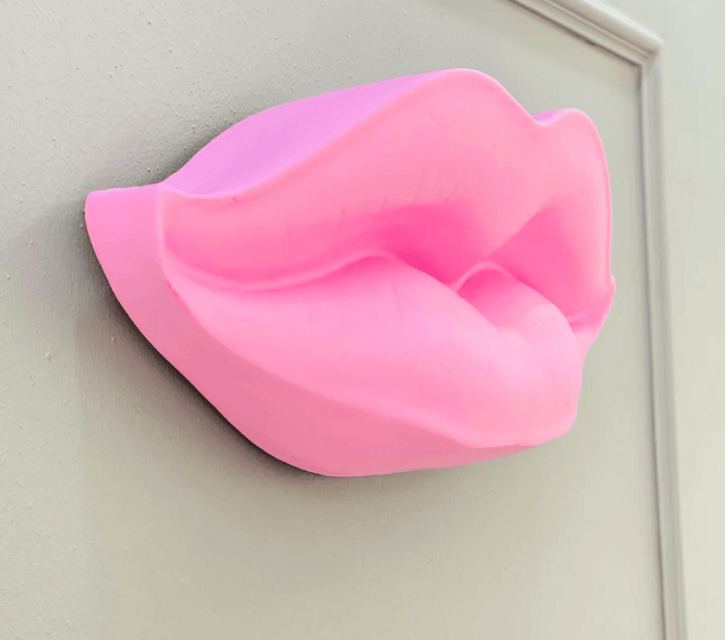 Big Lips Wall Sculpture, 55 cm / 21.6", Unique Wall Art