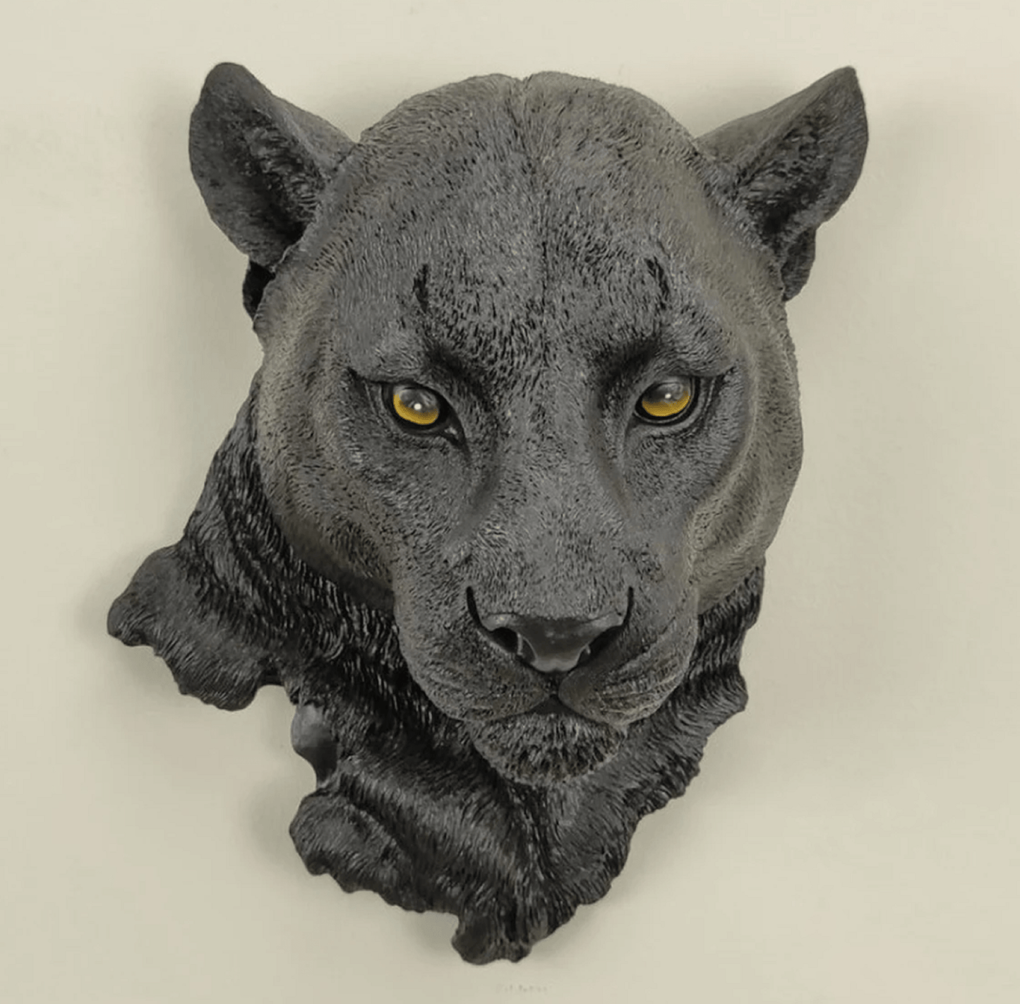 Panther Head Wall Sculpture, 22 cm / 9", Puma Head Wall Decor