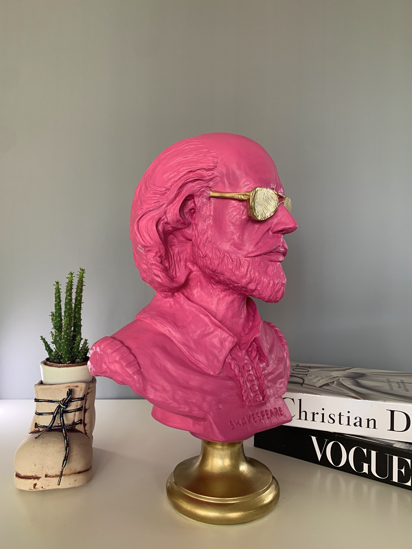 Shakespeare Pop Art Bust Statue, 40 cm / 15.8"