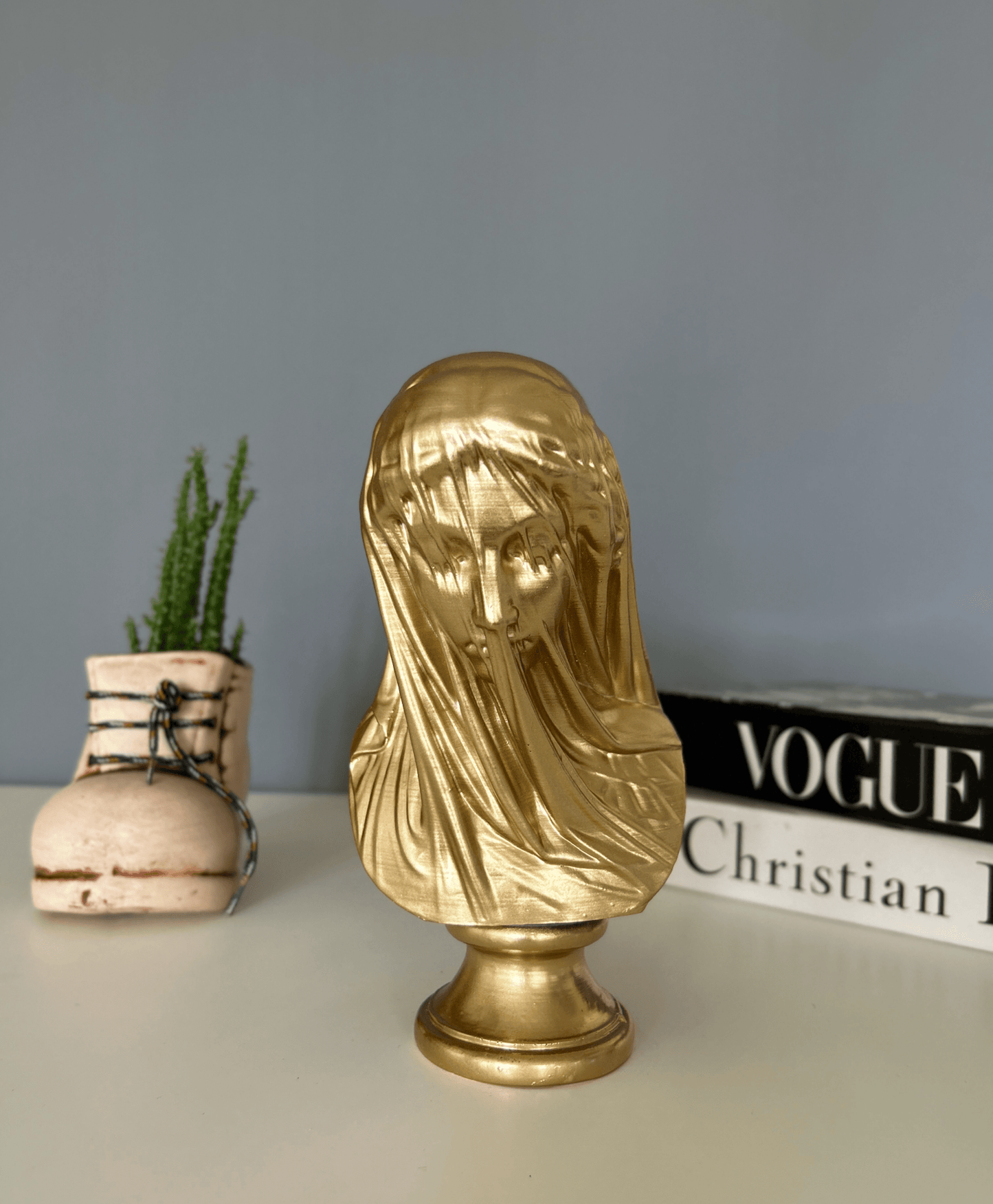 Veiled Lady Bust Statue, 21 cm / 8.3", Virgin Mary