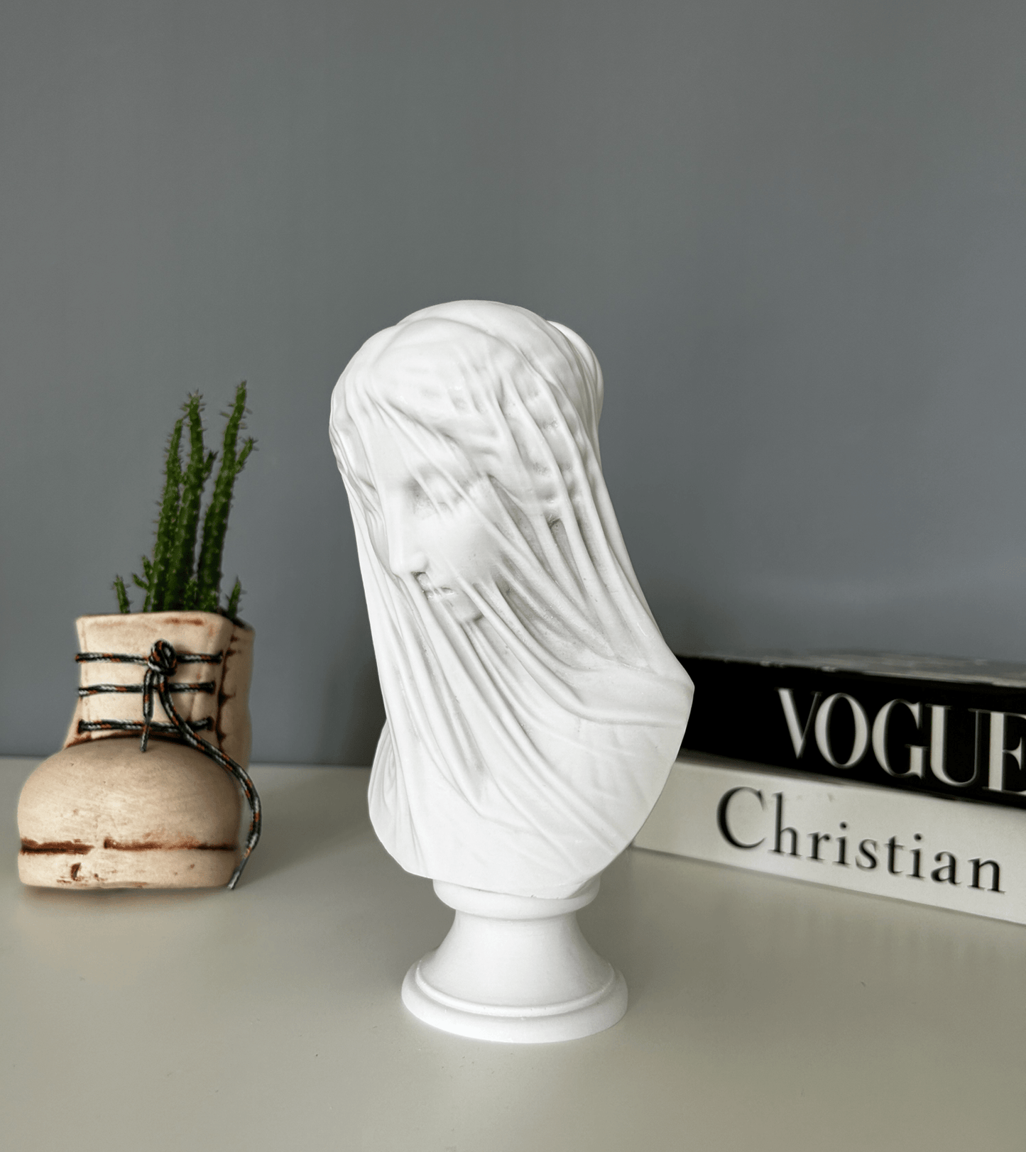 Veiled Lady Bust Statue, 21 cm / 8.3", Virgin Mary