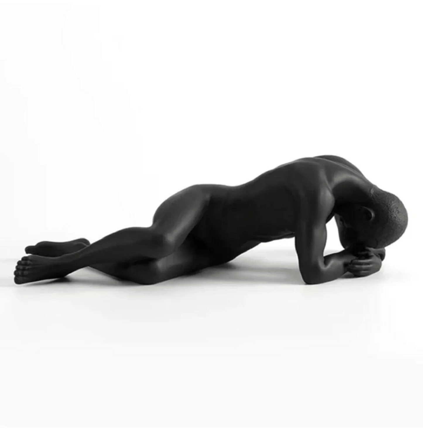 Naked Man Statue, 35 cm / 14", Thinking Man Sculpture