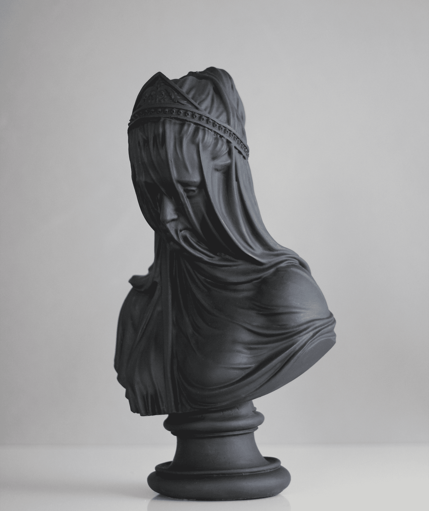 Veiled Lady Bust Statue, 36 cm / 14"