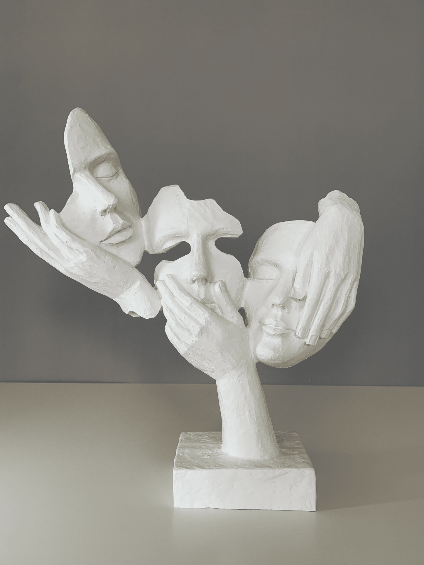 Abstract Face Mask Sculpture, 32 cm / 13"