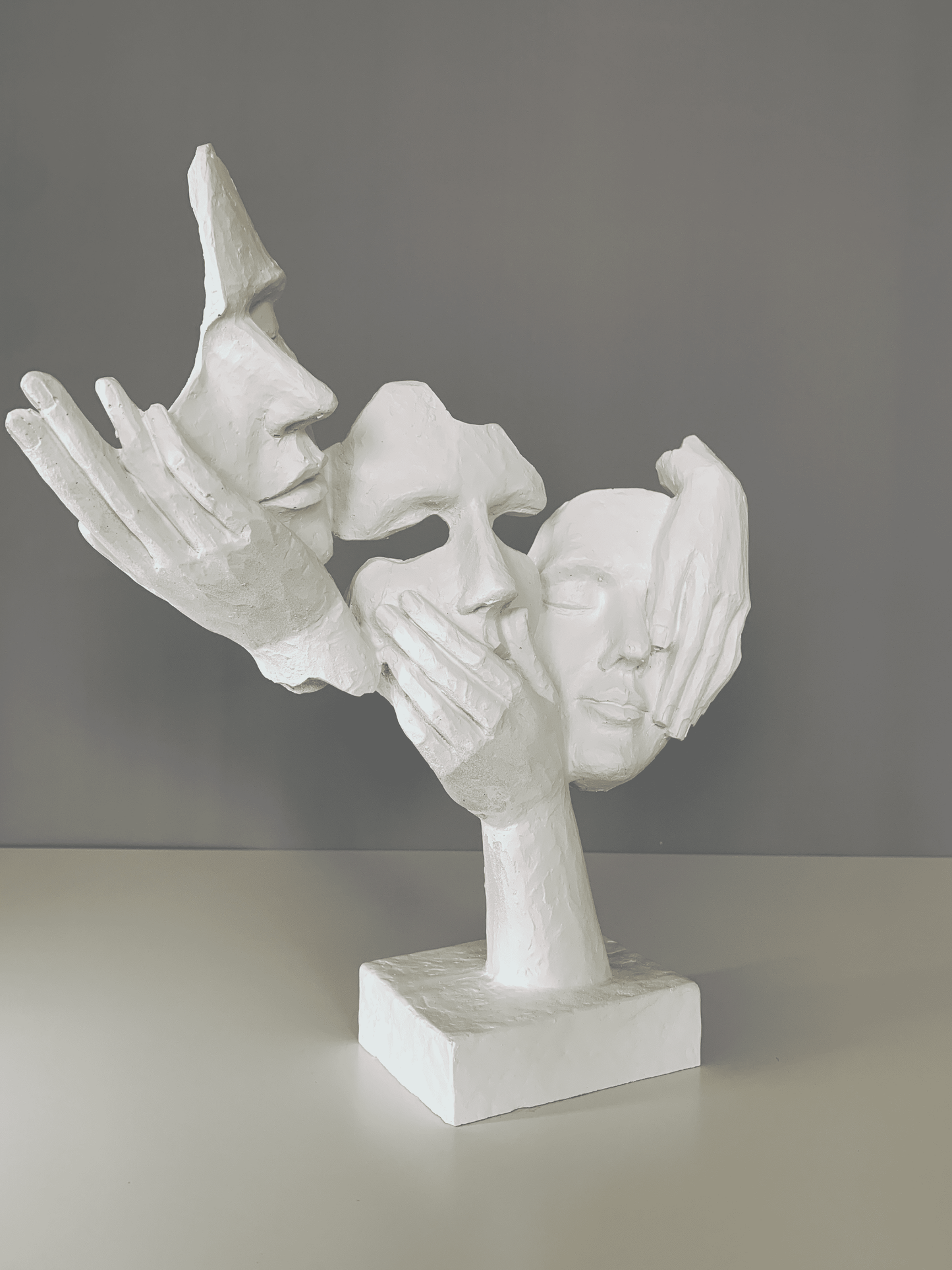 Abstract Face Mask Sculpture, 32 cm / 13"