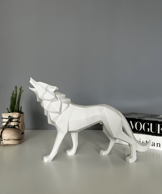 Wolf Statue, Animal Figurine