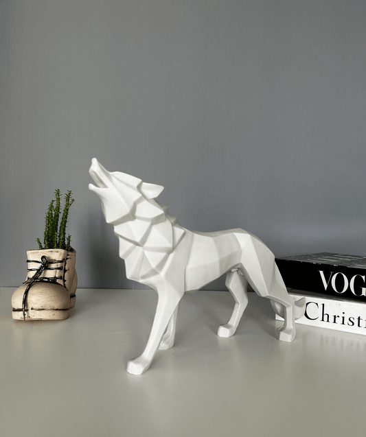 Wolf Statue, Animal Figurine