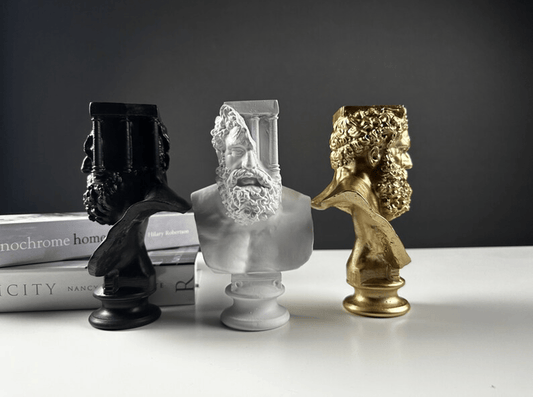 Zeus Bust Statue, 20 cm / 8"