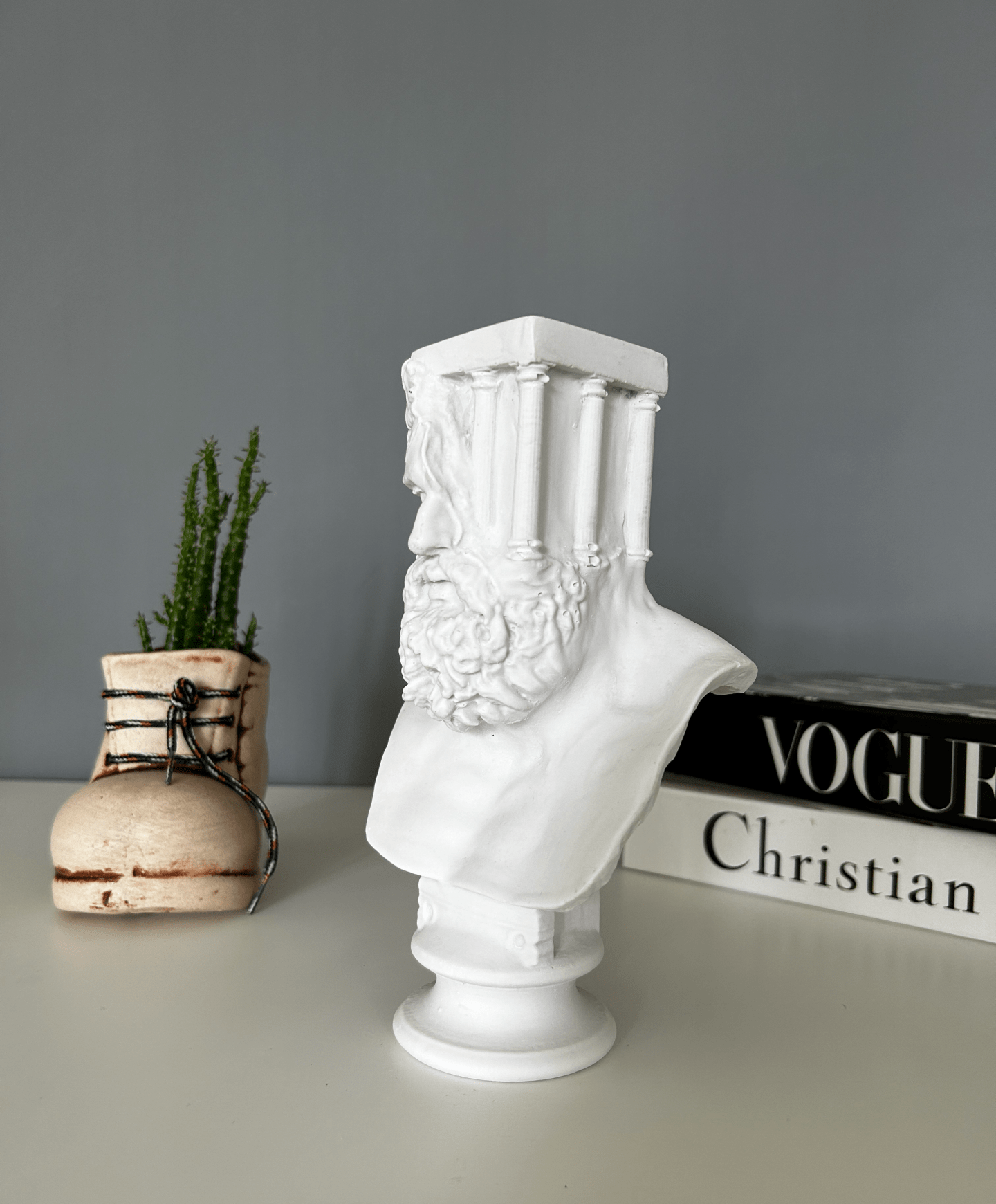 Zeus Bust Statue, 20 cm / 8"