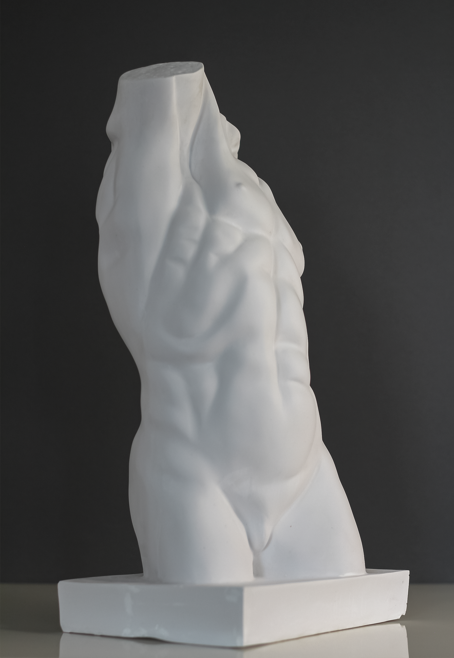 Male Torso Statue, 44 cm / 17.3"