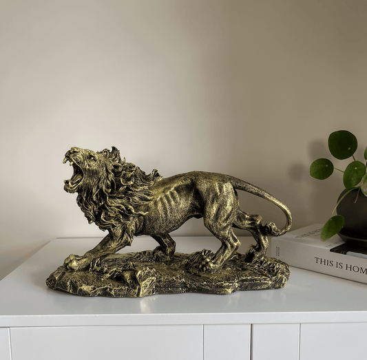 Roaring Lion Statue, 40 cm / 16"